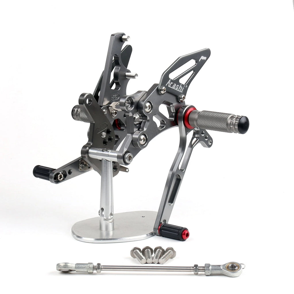 Rearset Foot Pegs for Yamaha YZF R25 (2015–2019) Gray