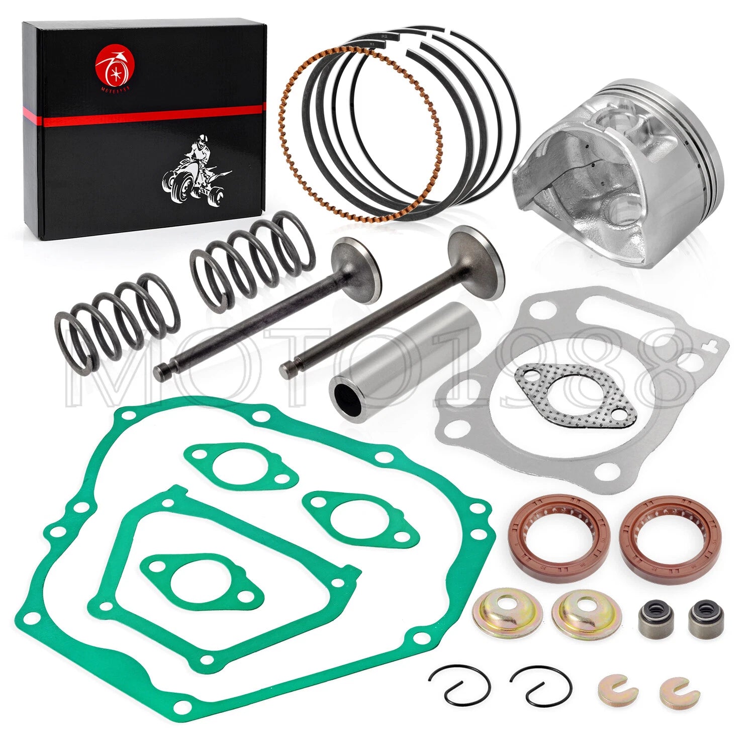 Engine Top End Rebuild Kit +0.25 Piston Valve for Yamaha Golf Cart (1996-2002)