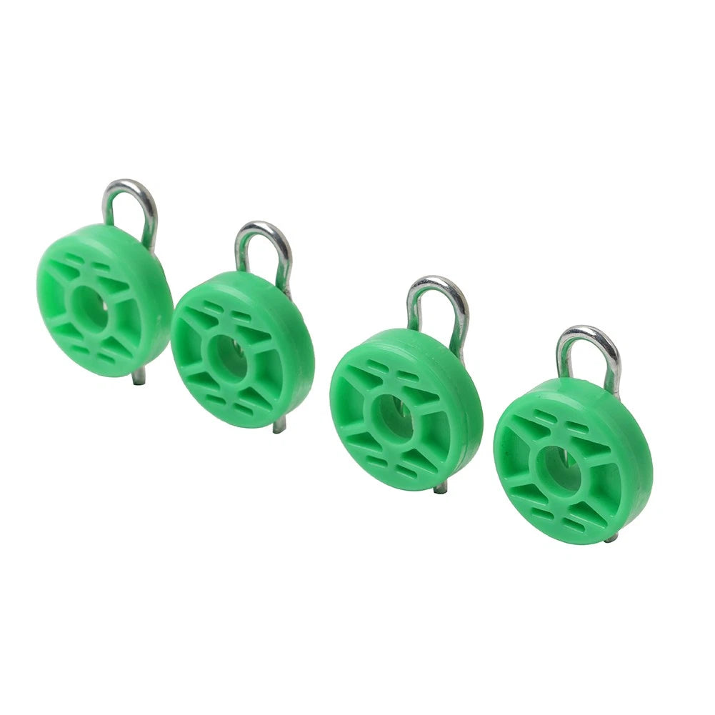 4X Front Power Window Regulator Guide Roller Clip for Saab 9-3 9-5 (1999–2009) & Volvo S70 (1998–2000)