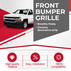 Chrome Front Upper Grille for Chevrolet Silverado 1500 (2016-2019)