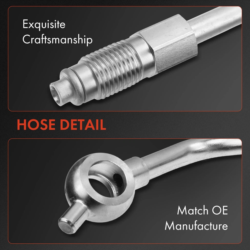 Set of 4 Power Steering Pressure & Return Line Hoses for Nissan AT