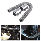 24" Stainless Steel Radiator Flexible Coolant Water Hose Kit - Universal