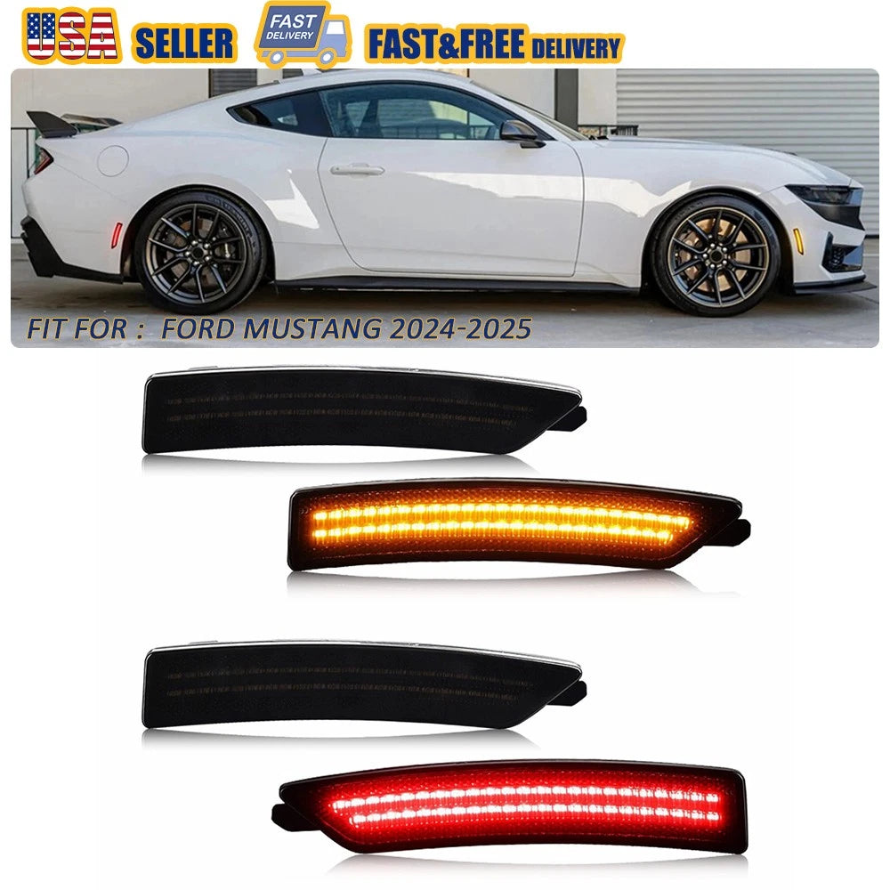 4X LED Side Marker Light Lamps for Ford Mustang S650 (2024–up)