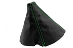 Leather Manual Shift Boot Cover for BMW E36 (1992–1999) - Green Stitch