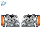 Chrome Headlights for Chevy Avalanche/Suburban/Tahoe (2007-2014)