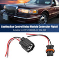 Set of 1 Cooling Fan Control Relay Plug Wire Harness for Ford Crown (902-209)