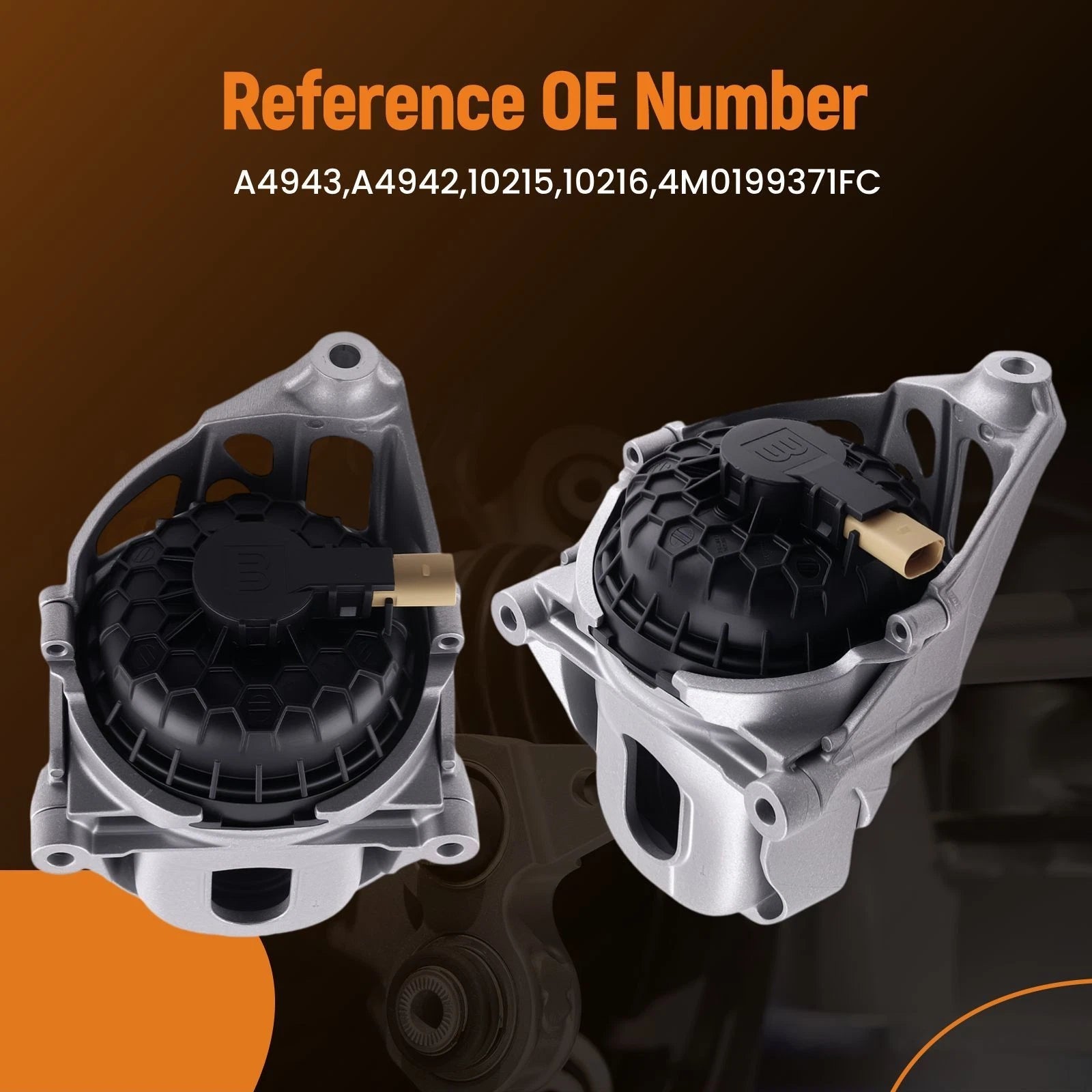 Set of 2 Engine Mounts for Audi A4 A5 (2017-2020)