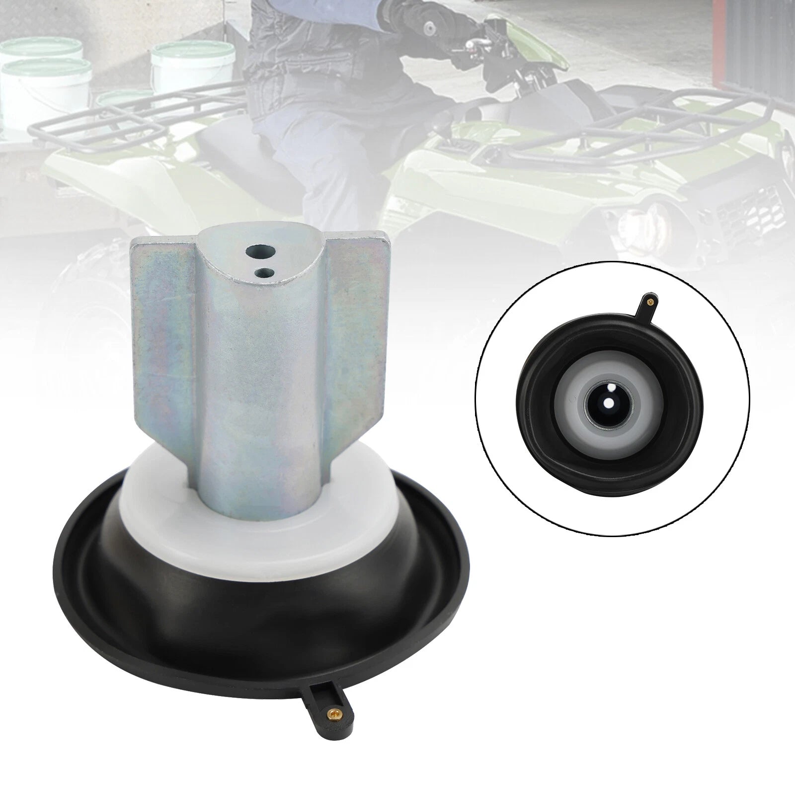 Carburetor Plunger Diaphragm for Kawasaki Prairie 700 KVF650 KFX700 KVF700