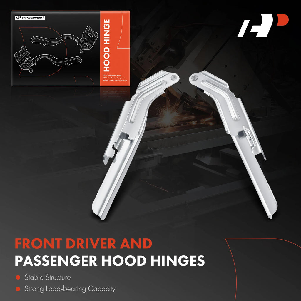 2X Hood Hinge for Ford Taurus (2010-2019) Police Interceptor Sedan