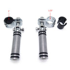 Chrome Diamond Foot Peg Clamp Footrest 1" 1 1/4" for Yamaha XV250 XV400 XV535