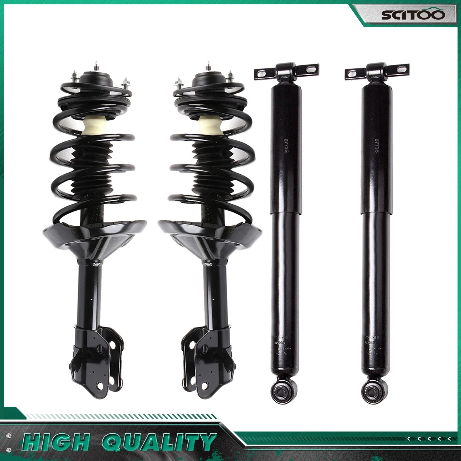Set of 4 Rear Struts & Front Shocks for Honda Odyssey (2005–2007)