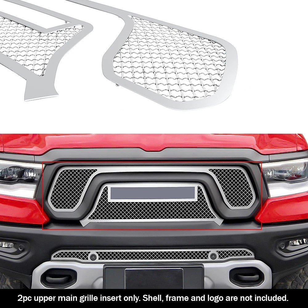 Stainless Chrome Mesh Grille Insert for Ram 1500 Rebel (2019-2024)