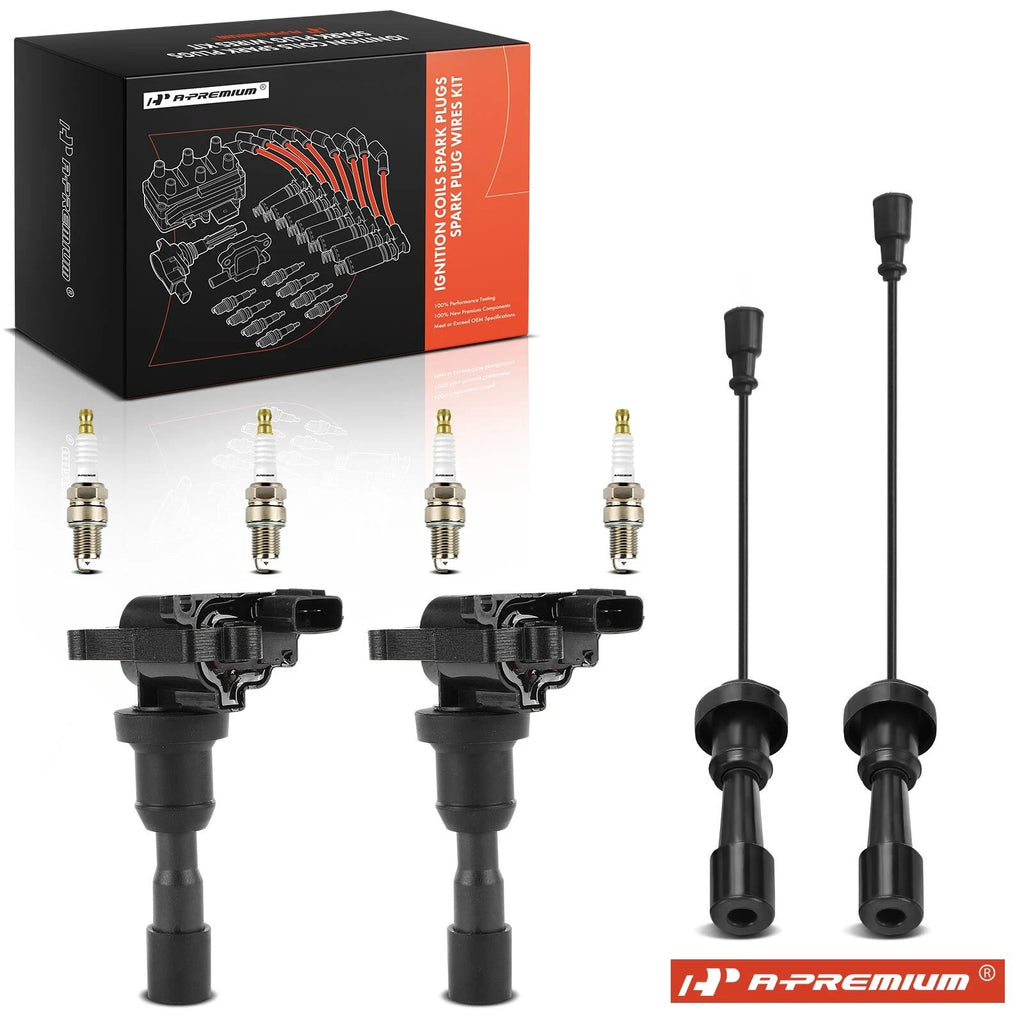 2X Ignition Coils & 4X Iridium Spark Plugs for Mitsubishi 