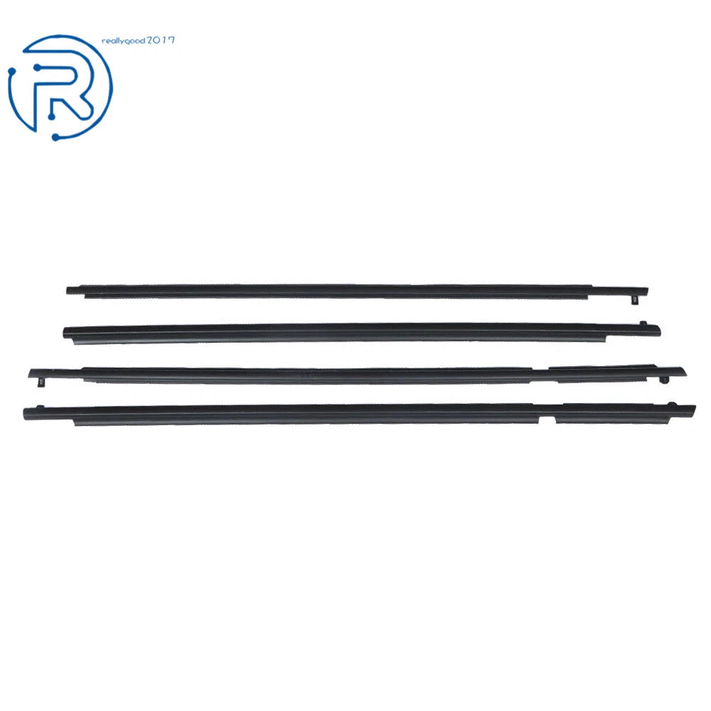 Set of 4 Outer Molded Black Window Weatherstrip Seal Belt for Toyota RAV4 (2006–2008)
