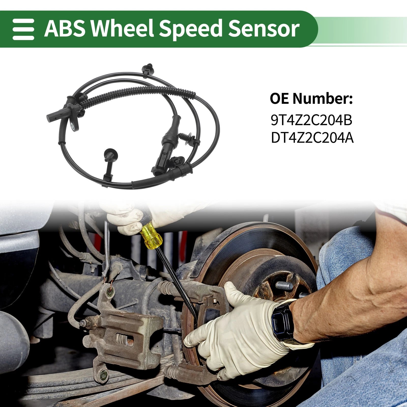ABS Wheel Speed Sensor No. 9T4Z2C204B for Ford Edge (2007–2014) Right Front