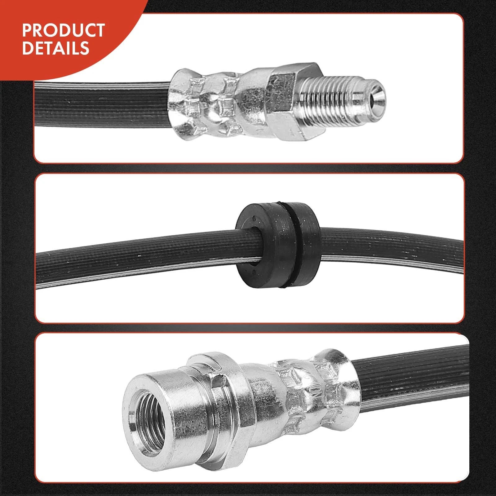 2X Front Brake Hydraulic Hose for Ford Focus (2000-2004)