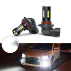 12-SMD 6000K White 9005 LED High Beam Daytime Running Light Bulbs for 2010–2024