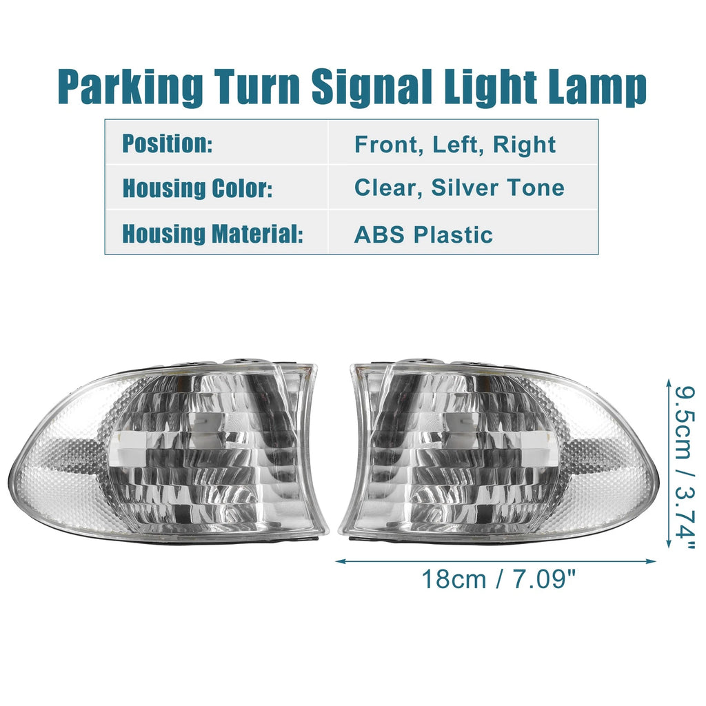Pair Clear Turn Signal Light for BMW E38 7 Series (1999–2001)