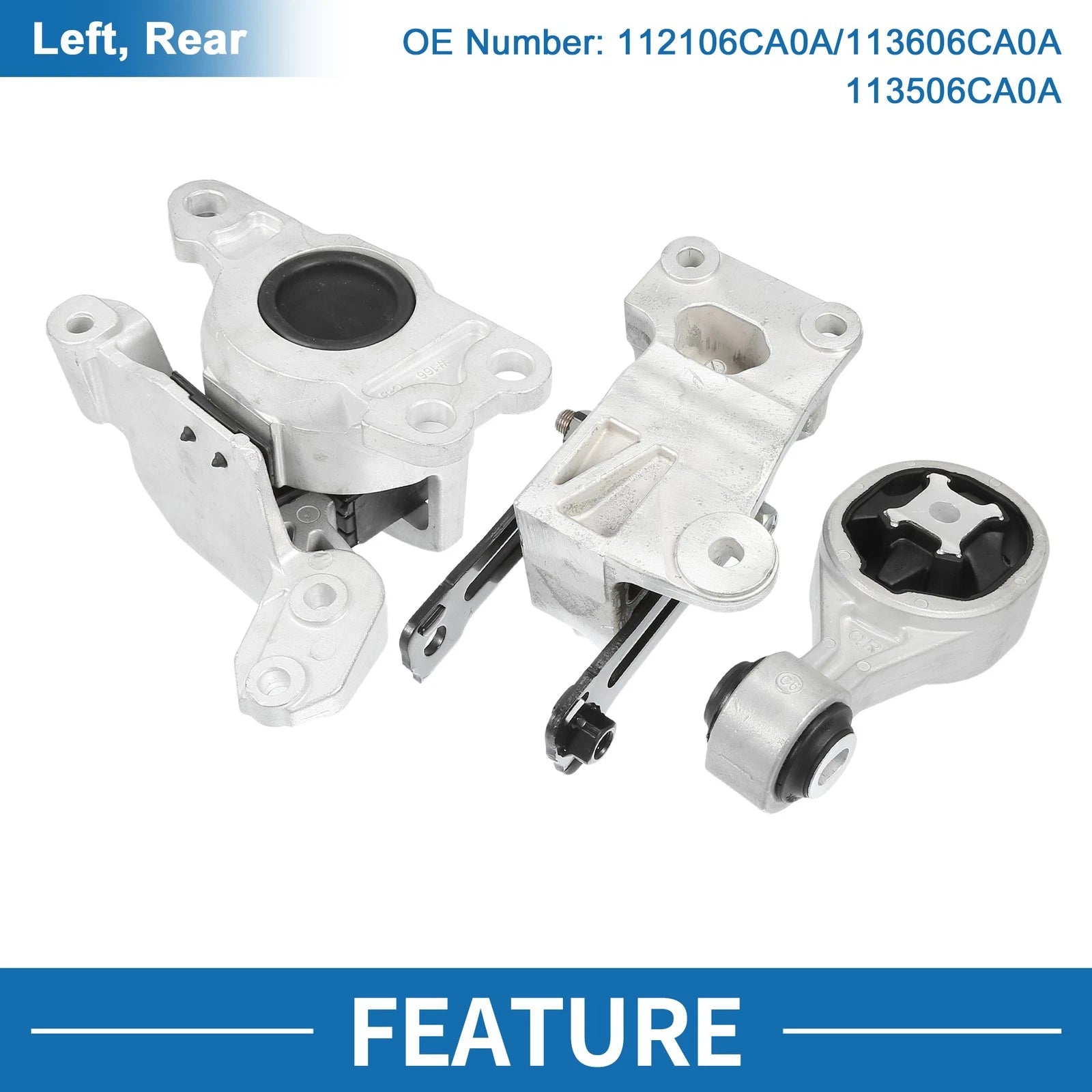 Engine Motor Trans Mount Set for Nissan Altima 2.5L (2019–2023)