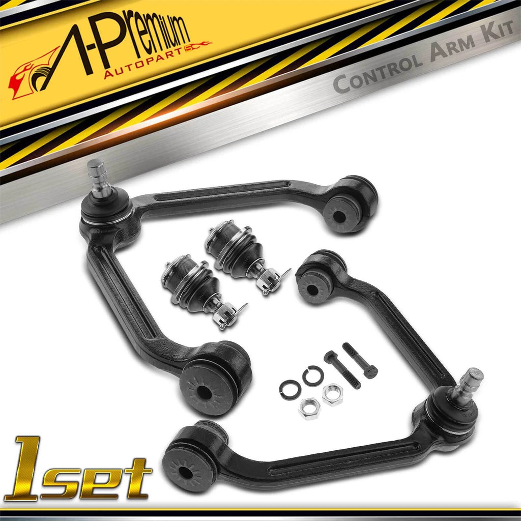 Set of 4 Front Upper Control Arms and Lower Ball Joints for Ford Ranger