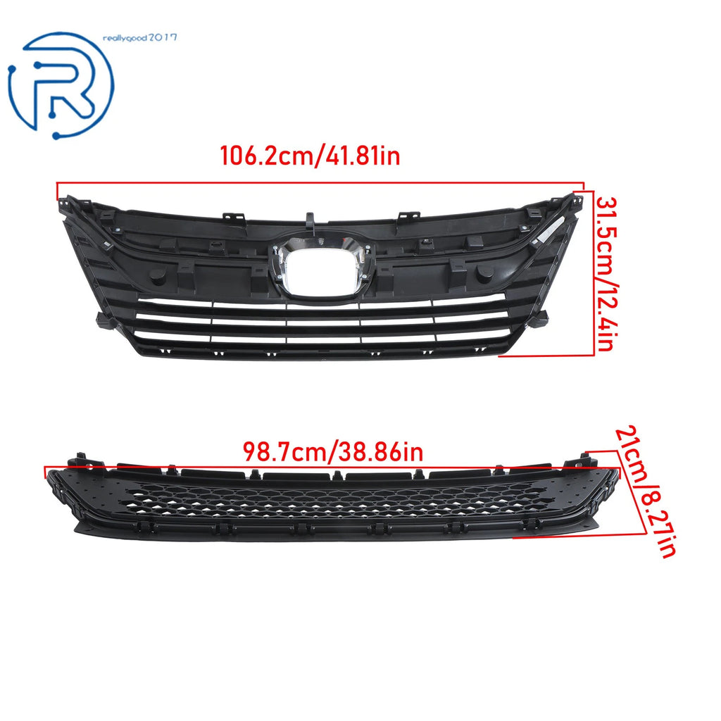 Grille Bumper Fog Light Kit for Honda Odyssey (2018-2020) Chrome Frame