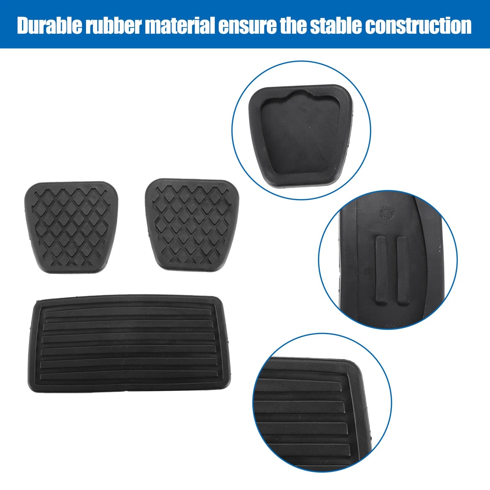 Set of 4 Car Pedal Pad Covers for Honda Civic (1990–2000) No.17816SK7000/46545SH3000