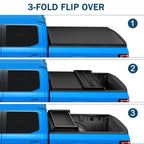 4.6FT Soft Tri-Fold Tonneau Cover for Ford Maverick (2022–2024)