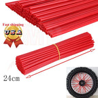 72Pcs Motorcycle Wheel Spoke Wraps Rim Guard Protector