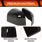 Mirror Covers for Ford F150 F-150 (2015–2020) Glossy Black