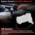 Coolant Expansion Reservoir Tank with Cap for Nissan Rogue (2014–2020) 217104BA0A