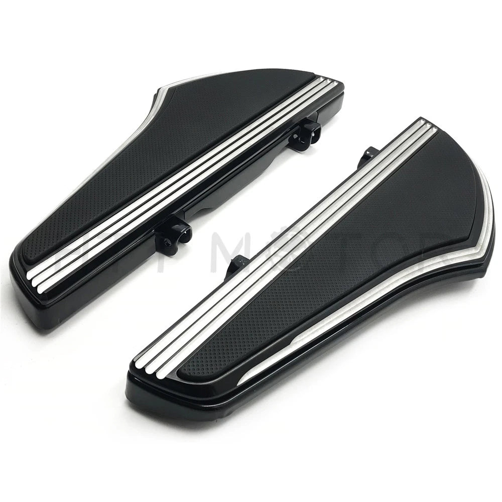 Shark Fin Driver Footboard for Harley FLD (2012–2016) & Touring (2000–2019) Black Defiance
