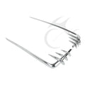 Chrome Saddlebag Lid Accents for Harley Touring Road King (1993–2013)