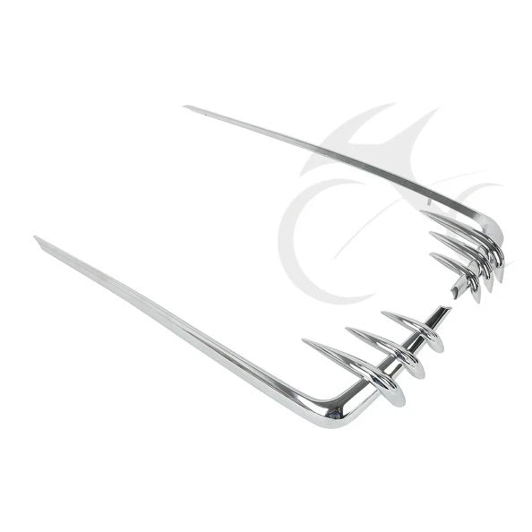 Chrome Saddlebag Lid Accents for Harley Touring Road King (1993–2013)