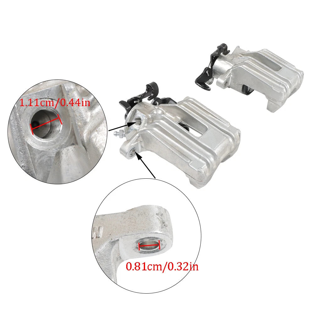 2X Rear Brake Calipers for Volkswagen Jetta (2001-2009) & Audi (2000-2006)