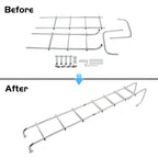 Universal 105" Exterior Rear RV Ladder for RVs (Aluminium Assembly # LA-401)