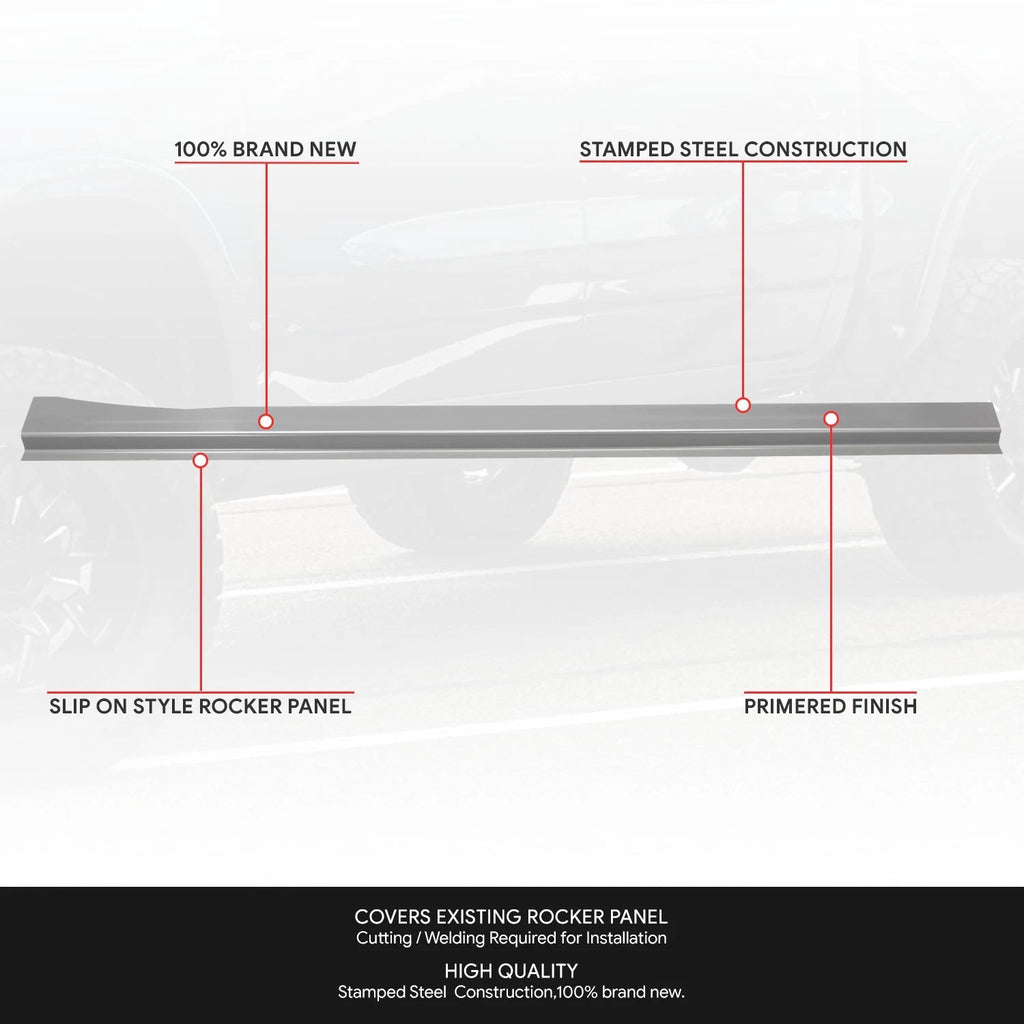 Outer Rocker Panel for Dodge Ram 1500 2500 3500 Crew Cab (2009–2018)