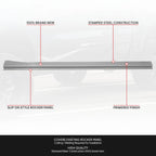 Outer Rocker Panel for Dodge Ram 1500 2500 3500 Crew Cab (2009–2018)