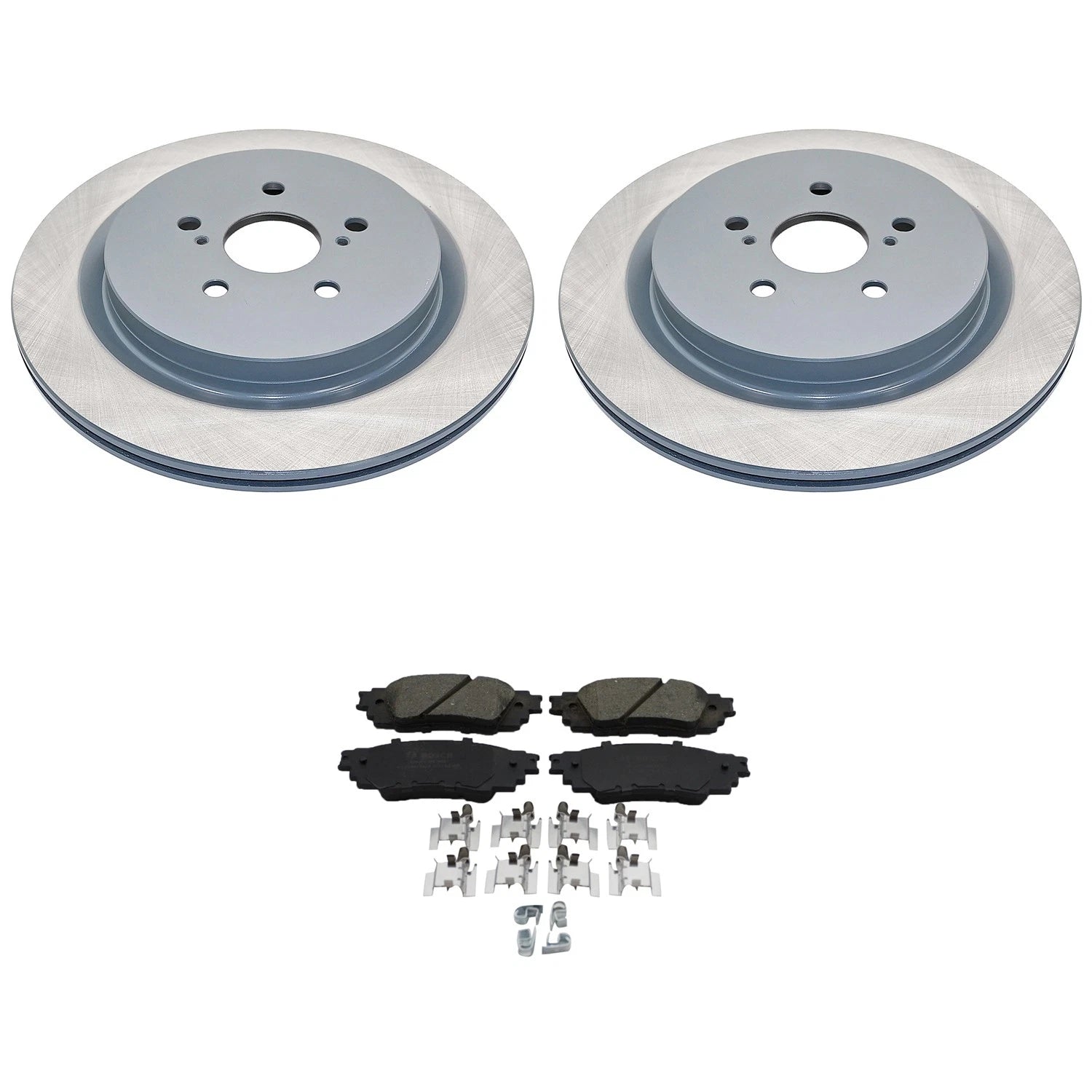 DuraGo Rear Rotors & Bosch QuietCast Ceramic Disc Brake Pad Kit for RX350L RX450hL (2018–2021)