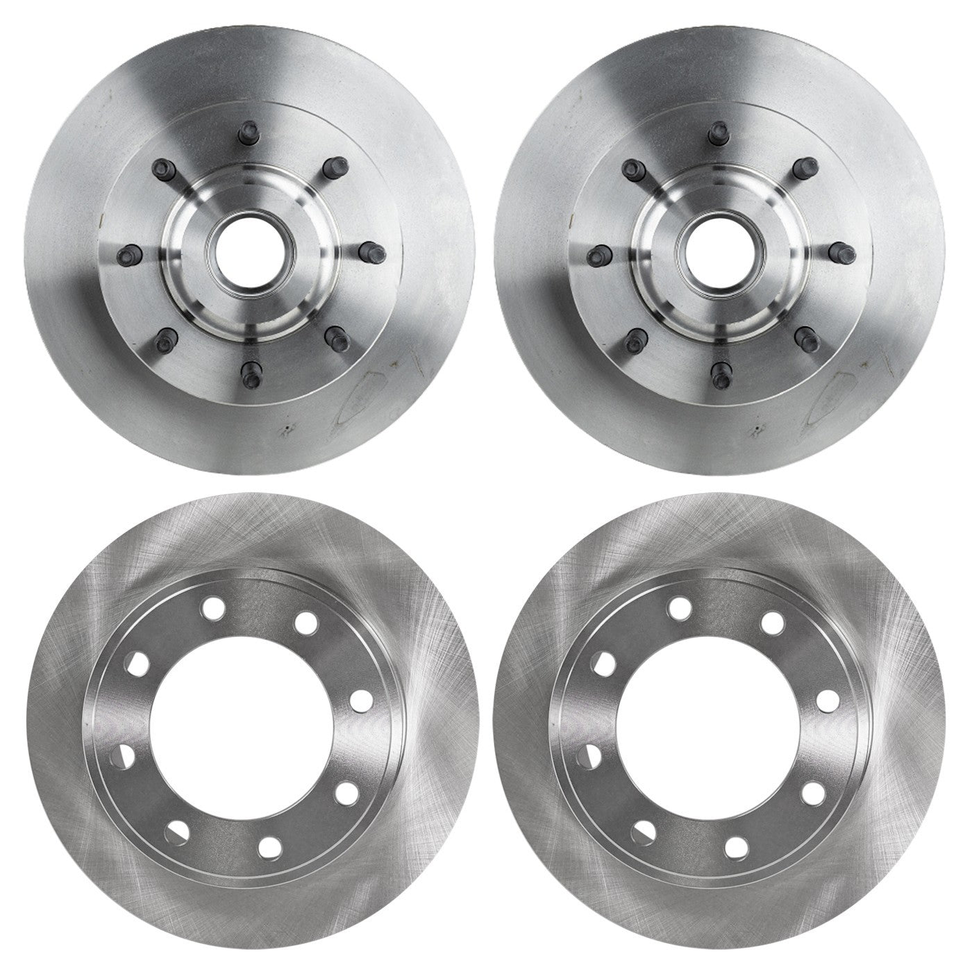 Front and Rear Disc Brake Rotors for Ford F-250 Super Duty (2005–2007)