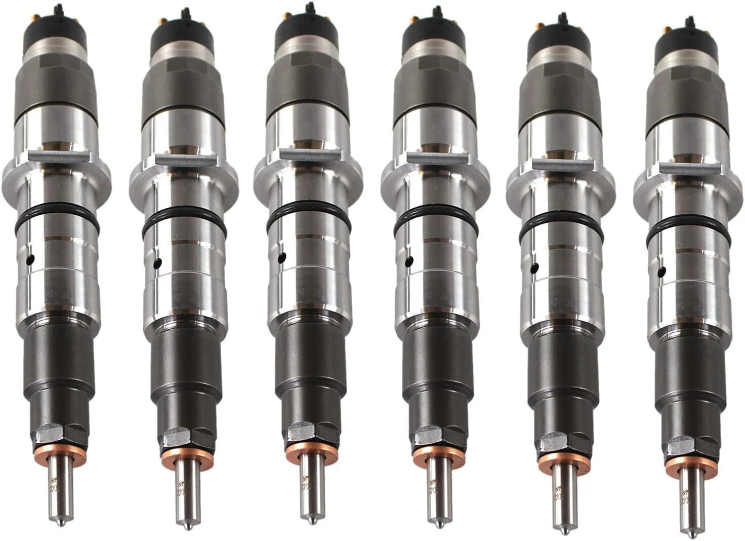 Set of 6 Fuel Injectors 0445120231 3976372 for Cummins QSB6.7 (2008–2018)
