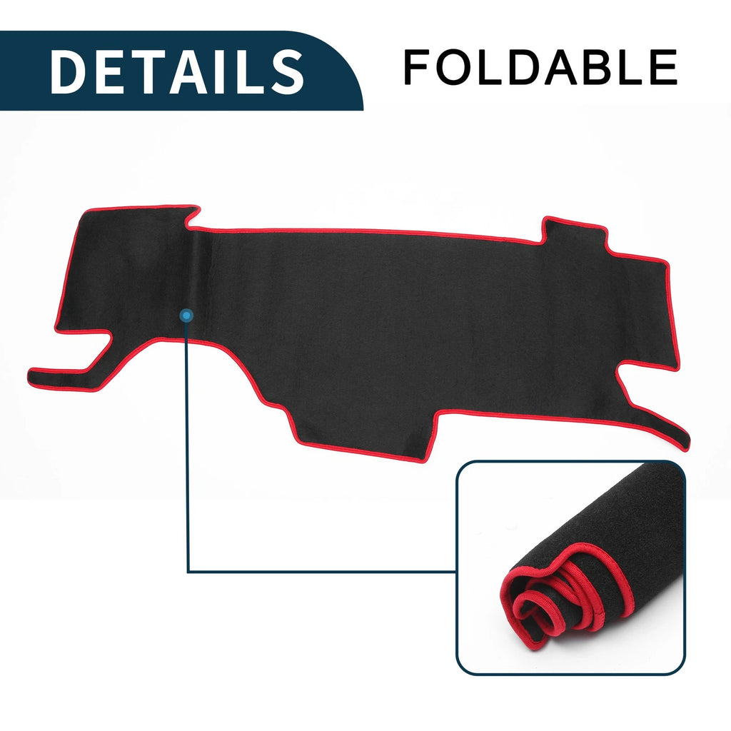 Dashboard Dash Cover Mat for Nissan Note e-Power E13 (2020–2024) Black Red Set