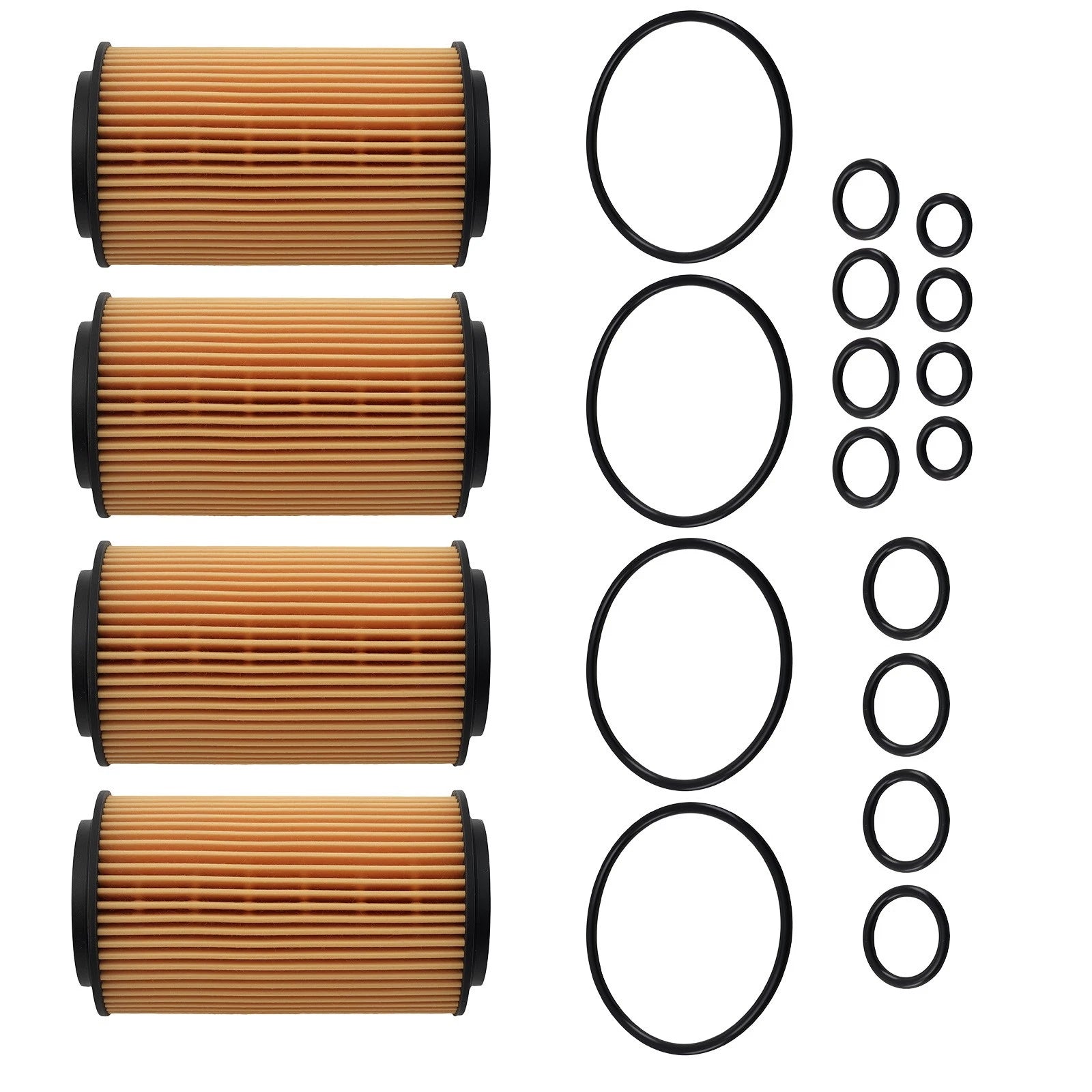 4PCS Oil Filters for Mercedes-Benz E-Class W212 W211 (2009–2018)