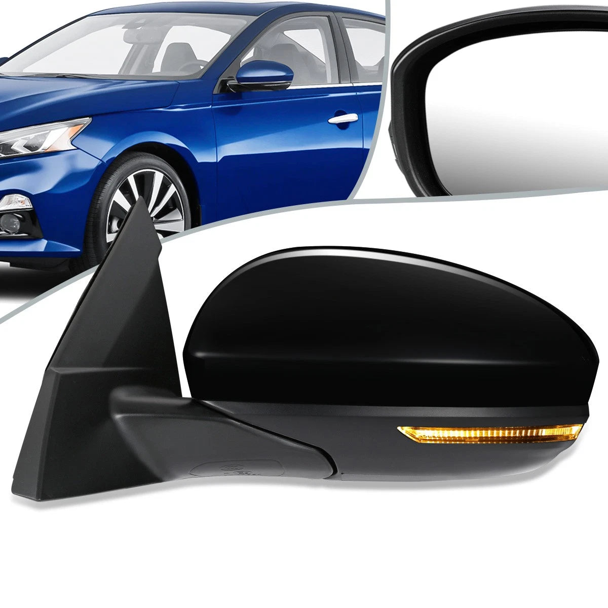 Folding Powered Heated Side Door Mirror for Nissan Altima (2019–2020) NI1320312
