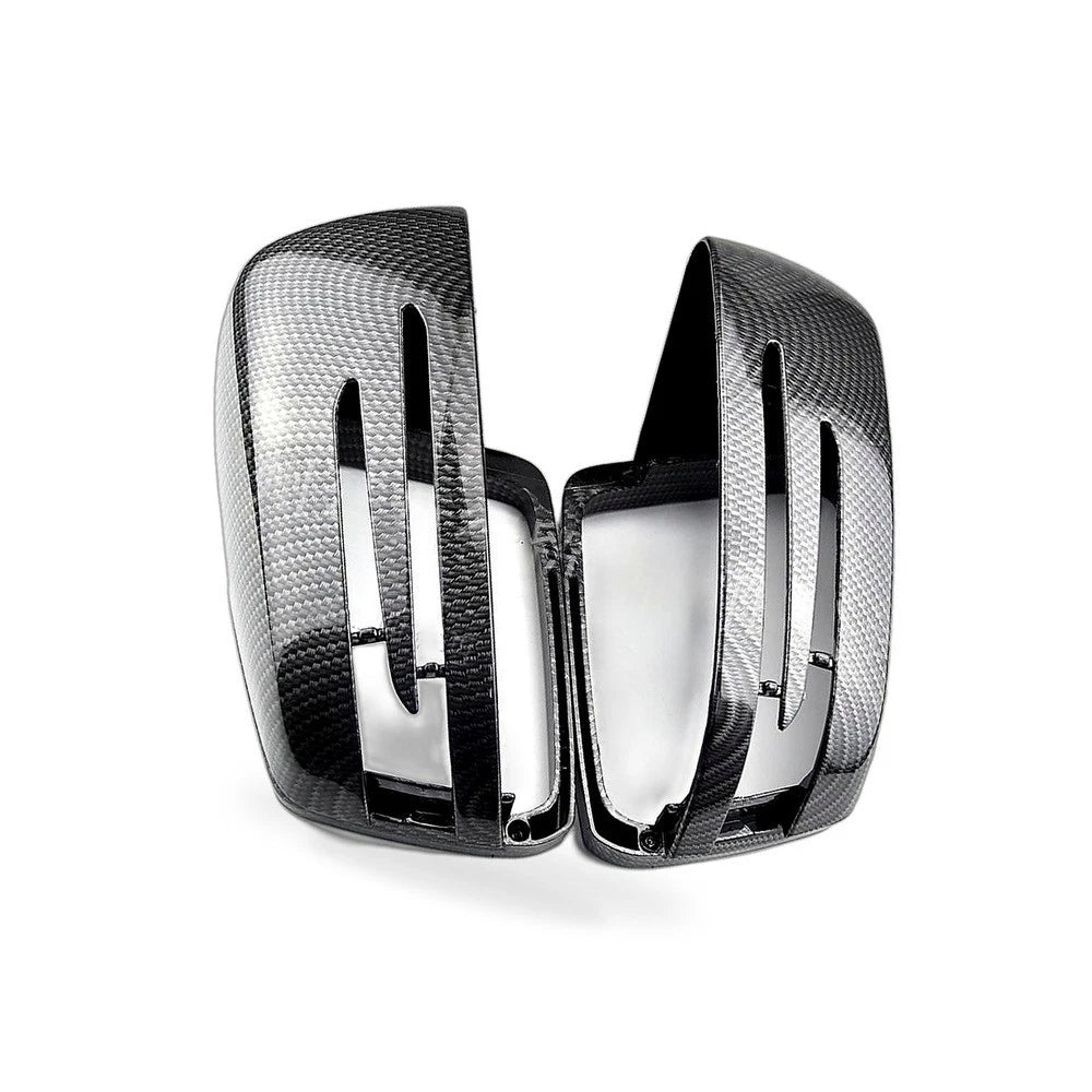 Carbon Fiber Hydrographic Rear View Mirror Cover for Mercedes W176 W246