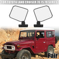 Pair Rear View Mirrors for Toyota Land Cruiser 70 75 78 Series (1975–2023)