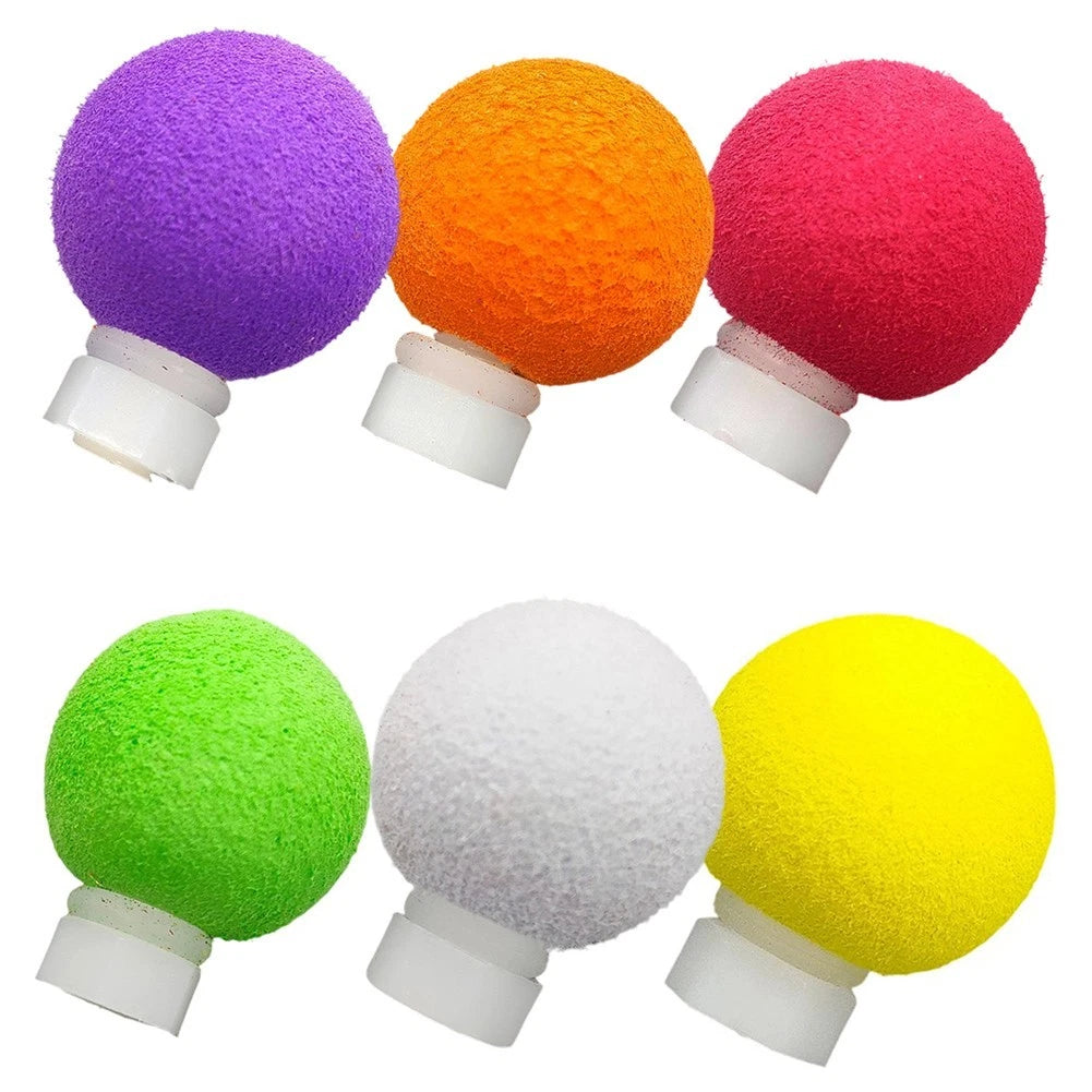 Set of 6 EVA Fishing Float Balls for Quick Release Fly Fishing (17mm, 24mm, 32mm)