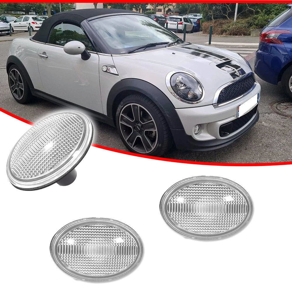 2X Clear Lens Side Marker Light for MINI Cooper (R55, R56, R57, R58, R59)