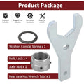 Rear Axle Lock Nut + Wrench Tool for Yamaha YFZ450R/YFZ450X (2009–2024)