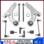 Set of 10 Front Lower Control Arms Sway Bars Tie Rods for Jeep Cherokee (2014–2018)