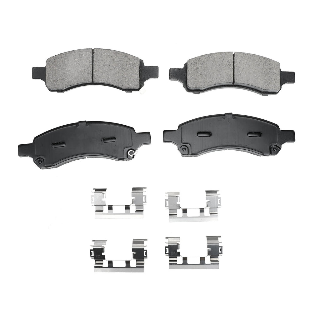 Set of 4 Front Ceramic Brake Pads for Chevy Traverse (2009–2017) GMC Acadia (2007–2016)